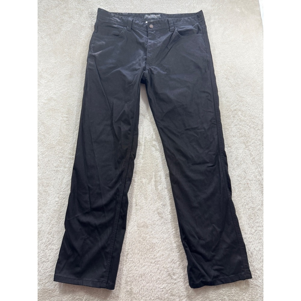 Wolverine Mens FR Flame Resistant Work Pants Black 36x32 Meas: 37x31.5
